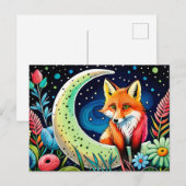 Cute Fox animal lovers Postkarte (Vorne/Hinten)