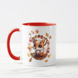 Cute Fox “Ausome Autumn”  – Fall Autism Awarness Tasse