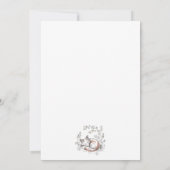 Cute Fox Baby Shower Einladung (Rückseite)