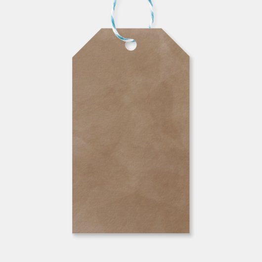 Cute fox baby shower  geschenkanhänger (Rückseite)