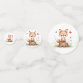 Cute fox baby shower  konfetti (Vorderseiten)