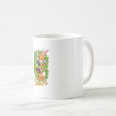 Cute Fox Bunny Ears Happy Easter Fox with Easter E Kaffeetasse (VorderseiteRechts)