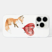 Cute Fox Heart Balloon Case-Mate iPhone Hülle (Rückseite (Horizontal))