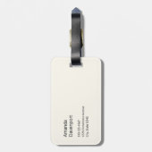 Cute Fox in a Red Scarf Autumn Image Gepäckanhänger (Rückseite vertikal)