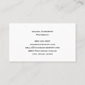 Cute Fox in a Red Scarf Autumn Image Visitenkarte (Rückseite)