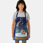 Cute fox inside a snow globe schürze (Insitu)