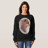 Cute Fox Japanese Cherry Blossom Sakura Sweatshirt (Vorne ganz)