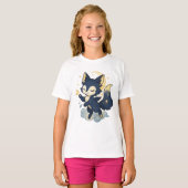 【Cute Fox Kids T-Shirt】 T-Shirt (Vorne ganz)
