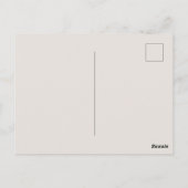 Cute fox lovers customizable  postkarte (Rückseite)