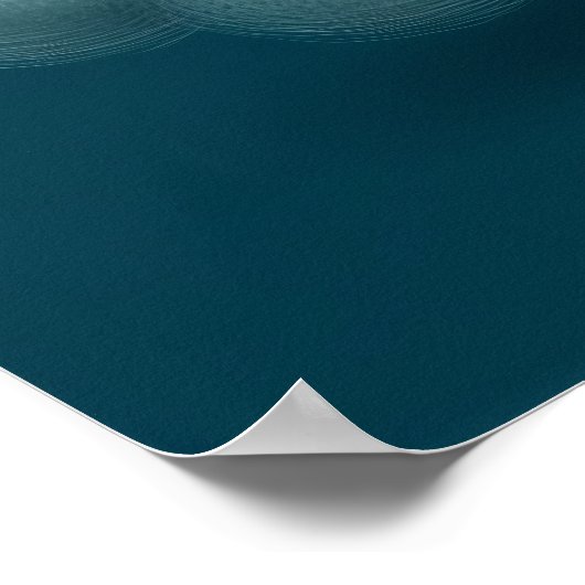 Cute Fox on Cloud Nursery Bedtime Poster (Ecke)