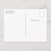 Cute Fox Pup in a Red Scarf Ankündigungspostkarte (Rückseite)