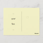 Cute fox reading a book, custom  postkarte (Rückseite)