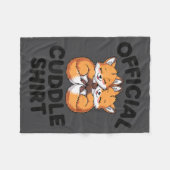 Cute Fox Snuggle Couple This Is My Cuddle Fleecedecke (Vorderseite (Horizontal))