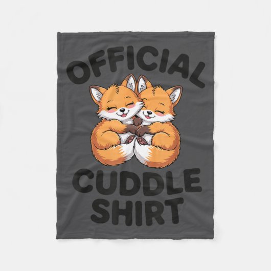 Cute Fox Snuggle Couple This Is My Cuddle Fleecedecke (Vorderseite)