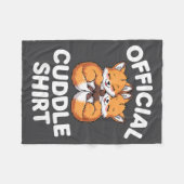 Cute Fox Snuggle Couple This Is My Cuddle  Fleecedecke (Vorderseite (Horizontal))