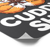 Cute Fox Snuggle Couple This Is My Cuddle  Poster (Ecke)