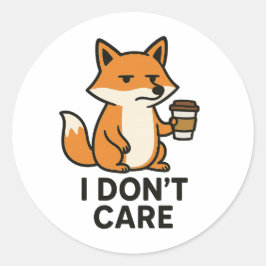 Cute Fox Sticker – Cozy Animal Illustration