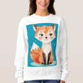 Cute Fox T-Shirt Sweatshirt (Vorderseite)