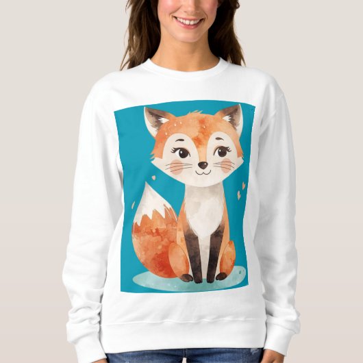 Cute Fox T-Shirt Sweatshirt (Vorderseite)