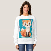 Cute Fox T-Shirt Sweatshirt (Vorne ganz)