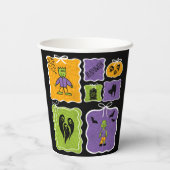 Cute Frankenstein Coquette Halloween Pappbecher (Rückseite)