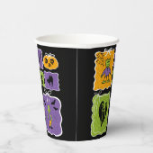 Cute Frankenstein Coquette Halloween Pappbecher (Rechts)