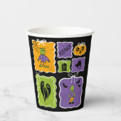 Cute Frankenstein Coquette Halloween Pappbecher (Vorderseite)