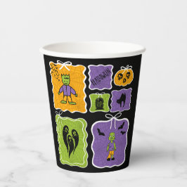 Cute Frankenstein Coquette Halloween Pappbecher