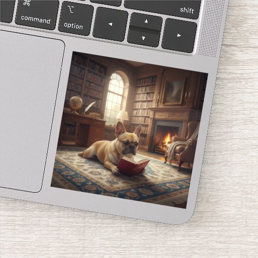 Cute French Bulldog Aufkleber (Detail)