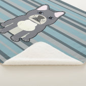 Cute French Bulldog Blue Striped Sherpadecke (3/4)