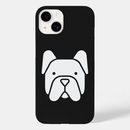 Cute French Bulldog Case-Mate iPhone Hülle (Rückseite)