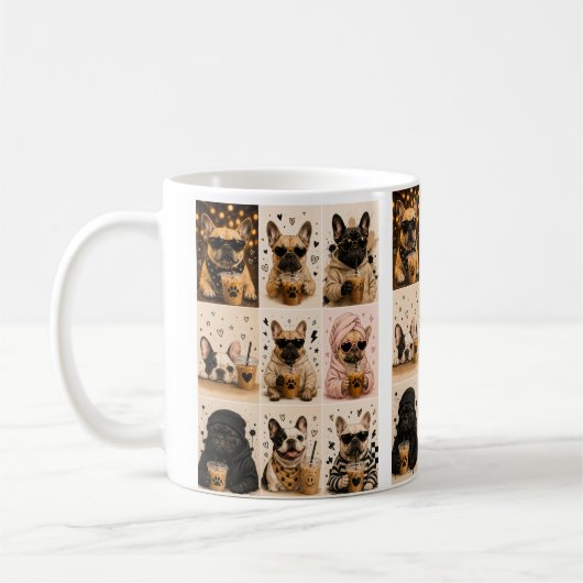 Cute French Bulldog Coffee Collection – Aesthetic Kaffeetasse (Links)