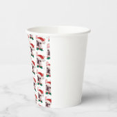 Cute French Bulldog Dog Christmas Pattern Pappbecher (Links)