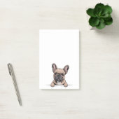 Cute French Bulldog Frenchie Post-it Klebezettel (Büro)