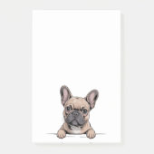 Cute French Bulldog Frenchie Post-it Klebezettel (Vorderseite)