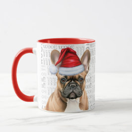 Cute French Bulldog Lover Christmas Holiday Tasse