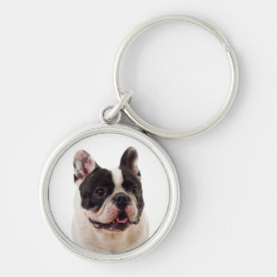 Cute French Bulldog Mom Frenchie Dad Puppy Dog Schlüsselanhänger