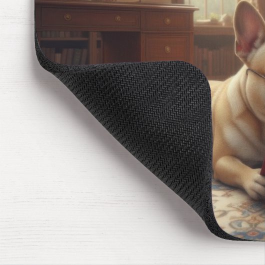 Cute French Bulldog Mousepad (Ecke)