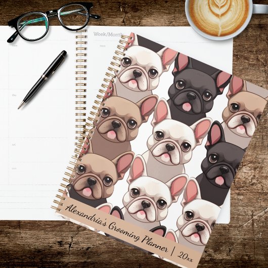Cute French Bulldog Planner Planer