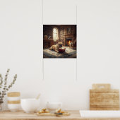 Cute French Bulldog Poster (Küche)