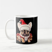 Cute French Bulldog Santa Hat Merry Christmas T Sh Kaffeetasse (Links)