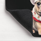 Cute French Bulldog Santa Hat Merry Christmas T Sh Mousepad (Ecke)