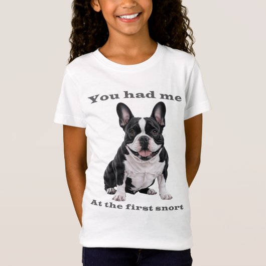 Cute French Bulldog Shirt for Kids – You Had Me at (Vorderseite)