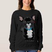 cute French Bulldog Sweatshirt (Vorderseite)