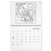 Cute Friends Coloring Calendar Kalender (Mär 2026)