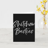 Cute Friends For Women Funny Show Ies  Karte (Gelbe Blume)