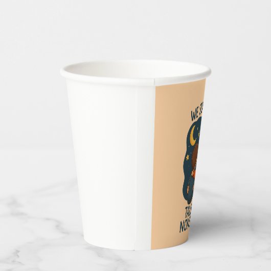 Cute Friendship Night Sky Party Paper Cup Pappbecher (Rechts)