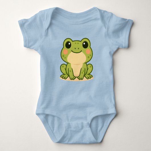 Cute Frog Baby Onsie Baby Strampler (Vorderseite)
