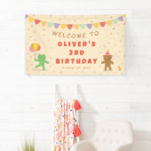 Cute Frog & Bear Birthday Banner (Insitu)