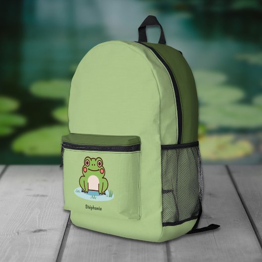 Cute Frog Bedruckter Rucksack